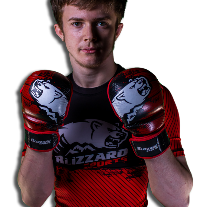 Blizzard Red MMA Sparring Gloves